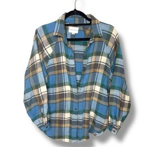 American Eagle Lightweight Flannel light Blue XS